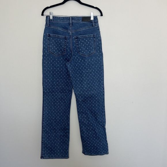 Hollister Social Tourist Jeans Women’s 27 Blue Ultra High Rise Straight Distress - Picture 8 of 13